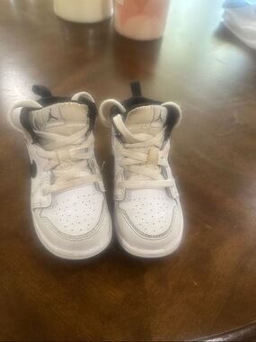 Nike Kids' White and Black High-Top Sneakers